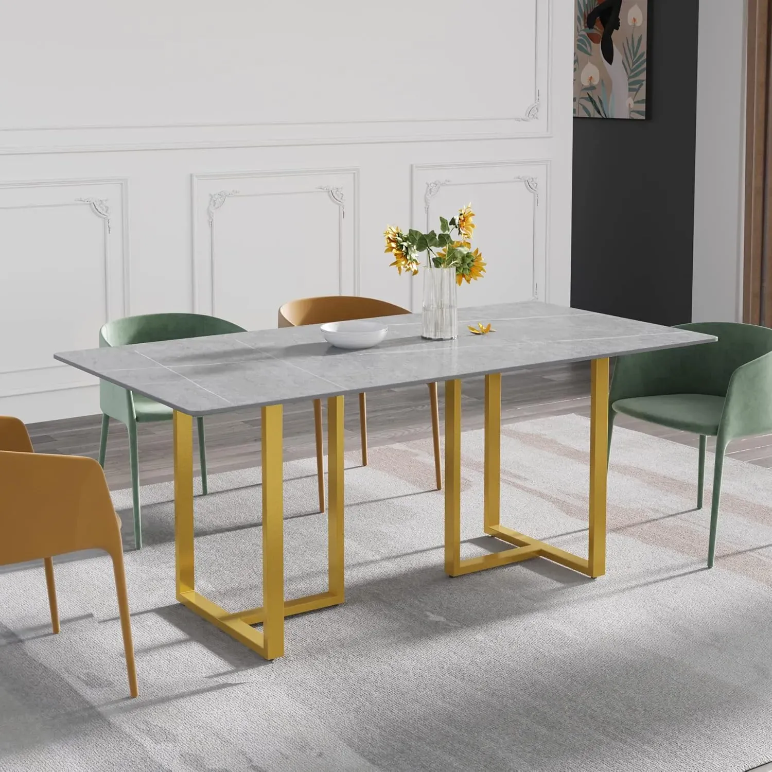 http://70.8%20Modern%20Dining%20Table,%20Grey%20Sintered%20Stone%20Tabletop%20Dining%20Table%20With%20Solid%20Carbon%20Steel%20Base,%20Rectangular%20Dining%20Room%20Table%20For%206%207