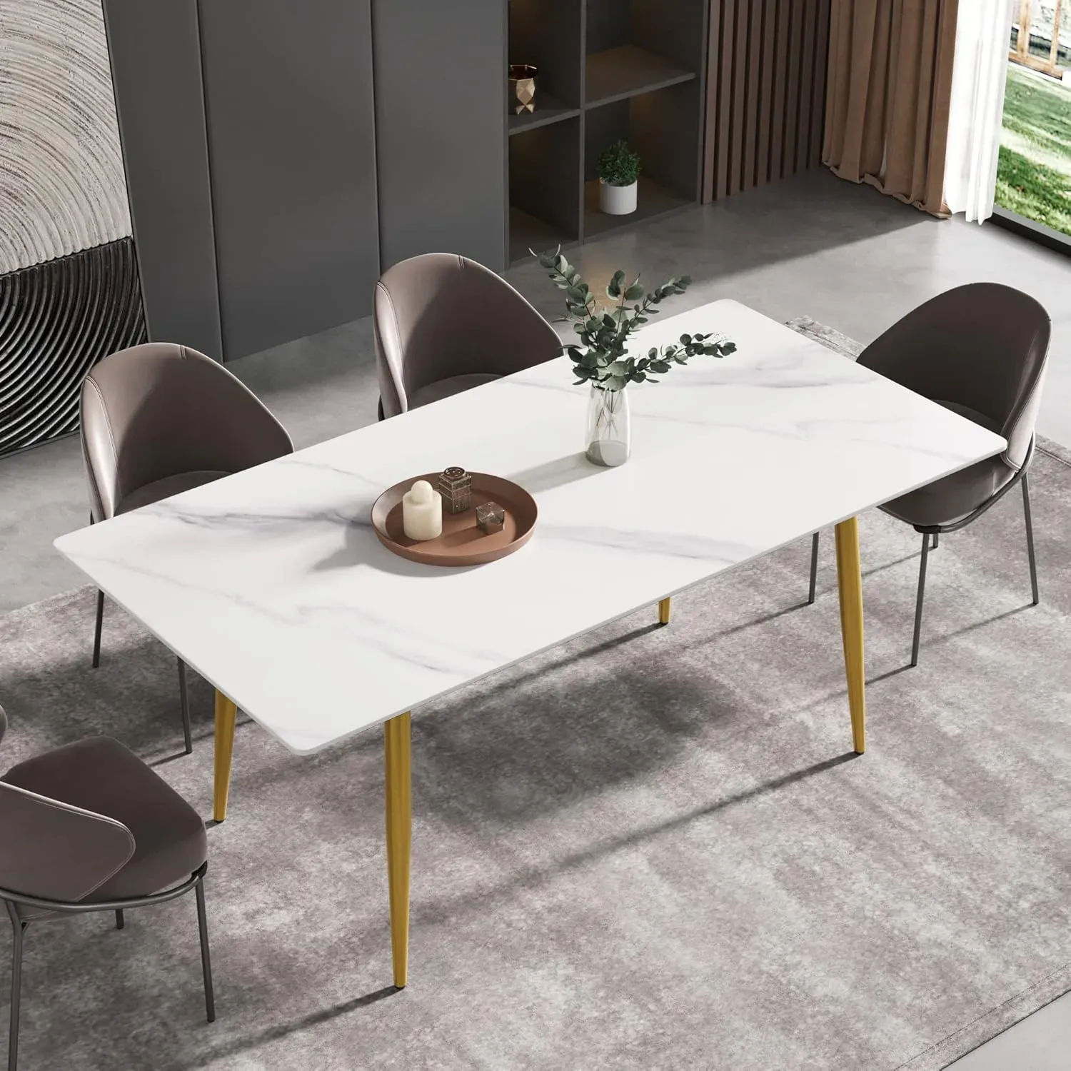 http://70.8%20Modern%20Dining%20Table,%20White%20Sintered%20Stone%20Tabletop%20Dining%20Table%20With%20Solid%20Carbon%20Steel%20Base,%20Rectangular%20Dining%20Room%20Table%20For%206%201