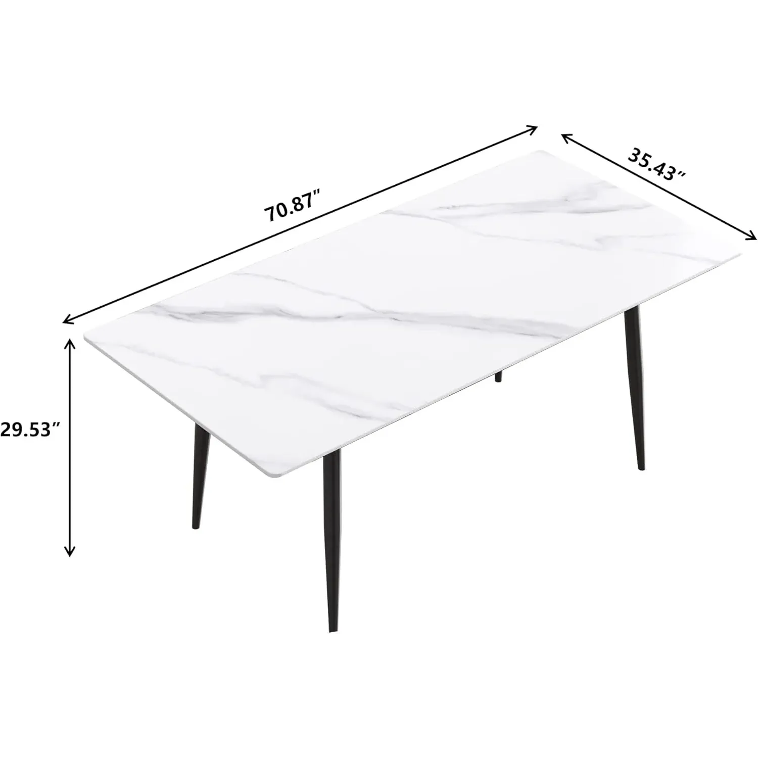http://70.8%20Modern%20Dining%20Table,%20White%20Sintered%20Stone%20Tabletop%20Dining%20Table%20With%20Solid%20Carbon%20Steel%20Base,%20Rectangular%20Dining%20Room%20Table%20For%206%202