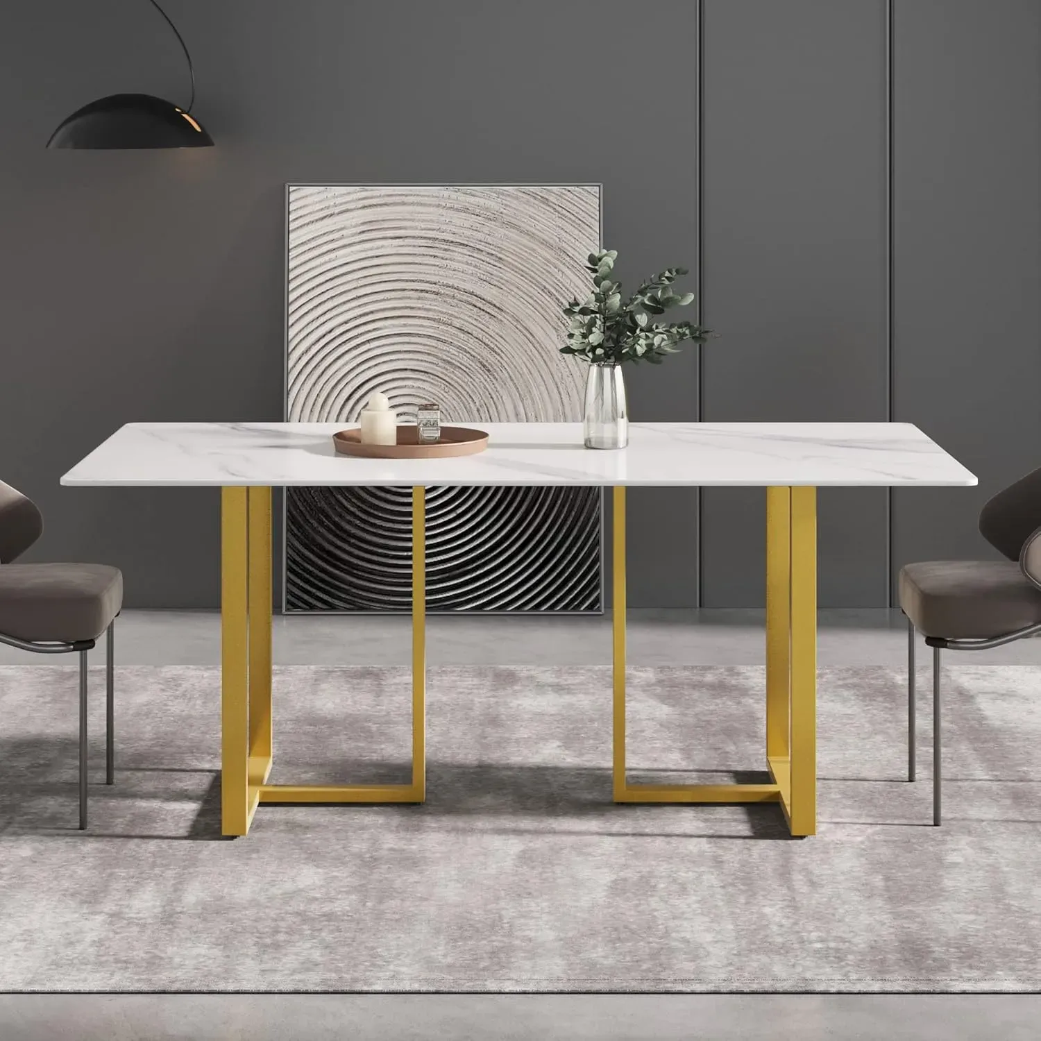 http://70.8%20Modern%20Dining%20Table,%20White%20Sintered%20Stone%20Tabletop%20Dining%20Table%20With%20Solid%20Carbon%20Steel%20Base,%20Rectangular%20Dining%20Room%20Table%20For%206%203