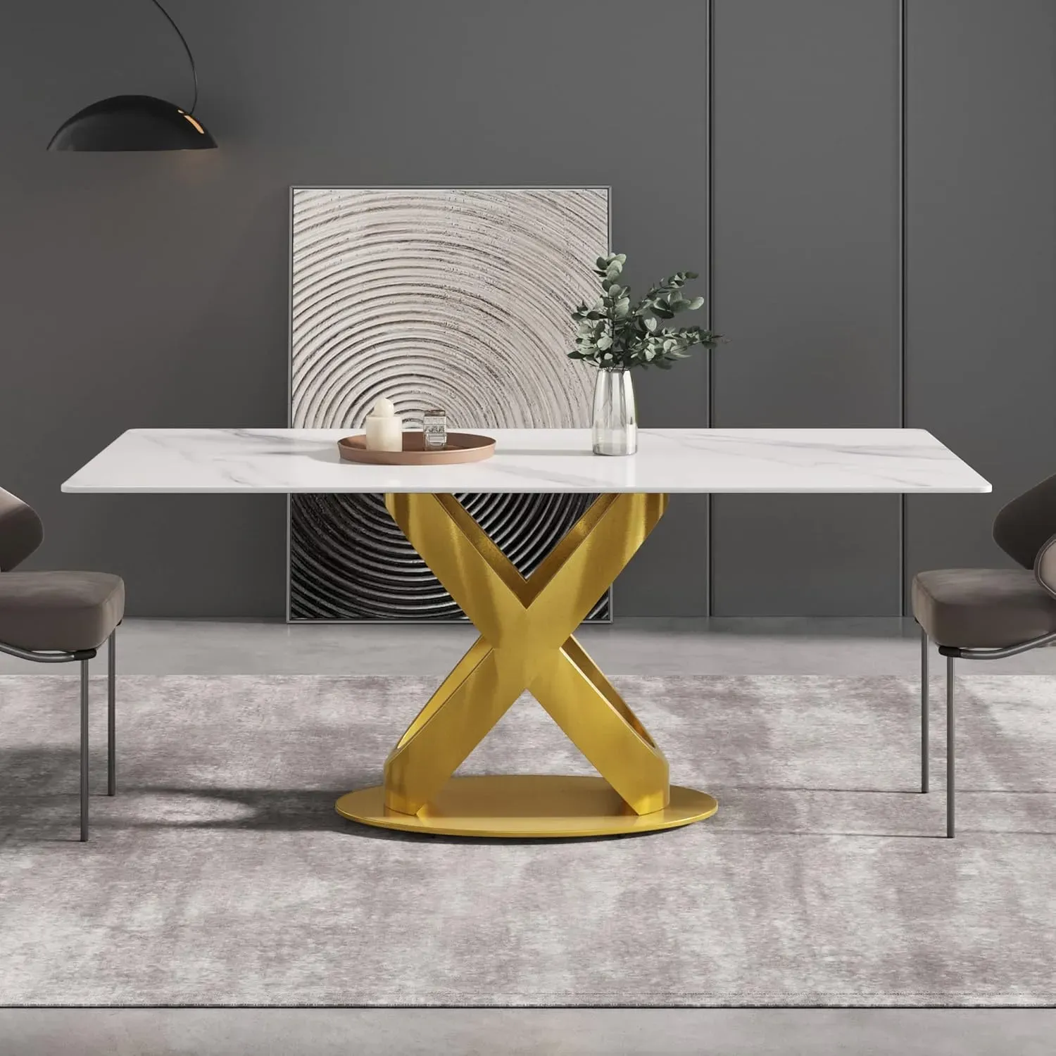 http://70.8%20Modern%20Dining%20Table,%20White%20Sintered%20Stone%20Tabletop%20Dining%20Table%20With%20Solid%20Carbon%20Steel%20Base,%20Rectangular%20Dining%20Room%20Table%20For%206%203