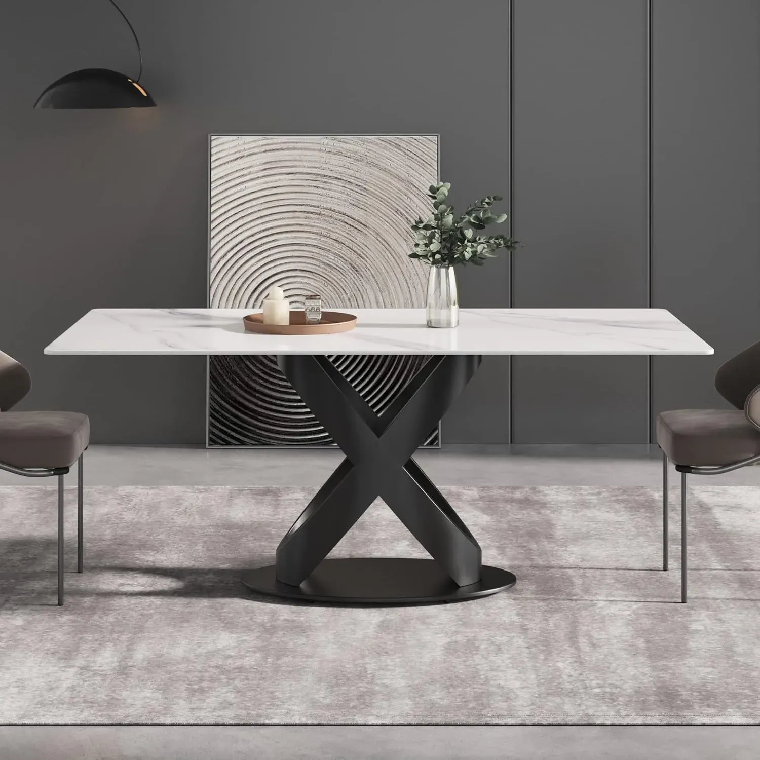 http://70.8%20Modern%20Dining%20Table,%20White%20Sintered%20Stone%20Tabletop%20Dining%20Table%20With%20Solid%20Carbon%20Steel%20Base,%20Rectangular%20Dining%20Room%20Table%20For%206%203