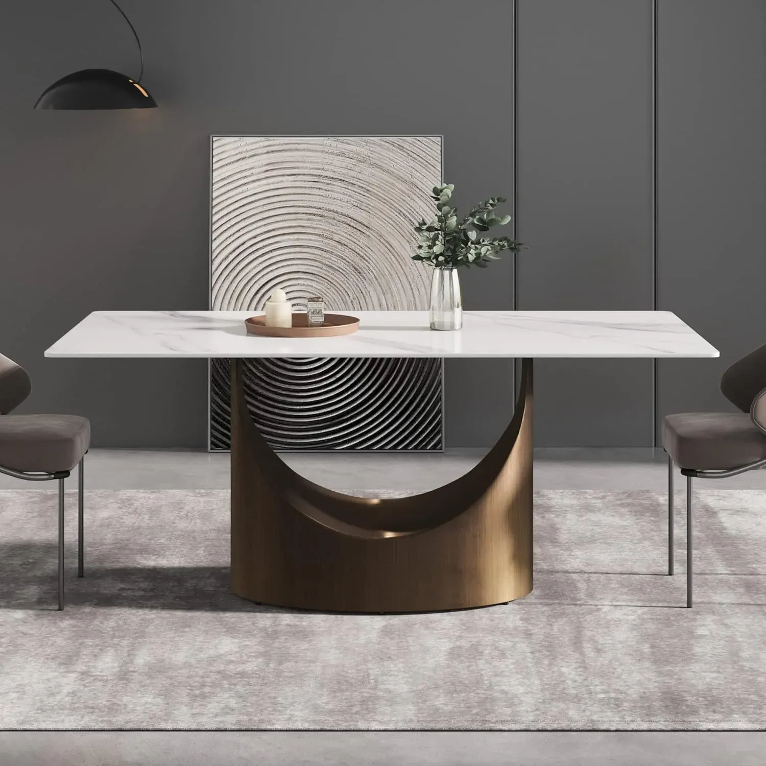 http://70.8%20Modern%20Dining%20Table,%20White%20Sintered%20Stone%20Tabletop%20Dining%20Table%20With%20Solid%20Carbon%20Steel%20Base,%20Rectangular%20Dining%20Room%20Table%20For%206%203