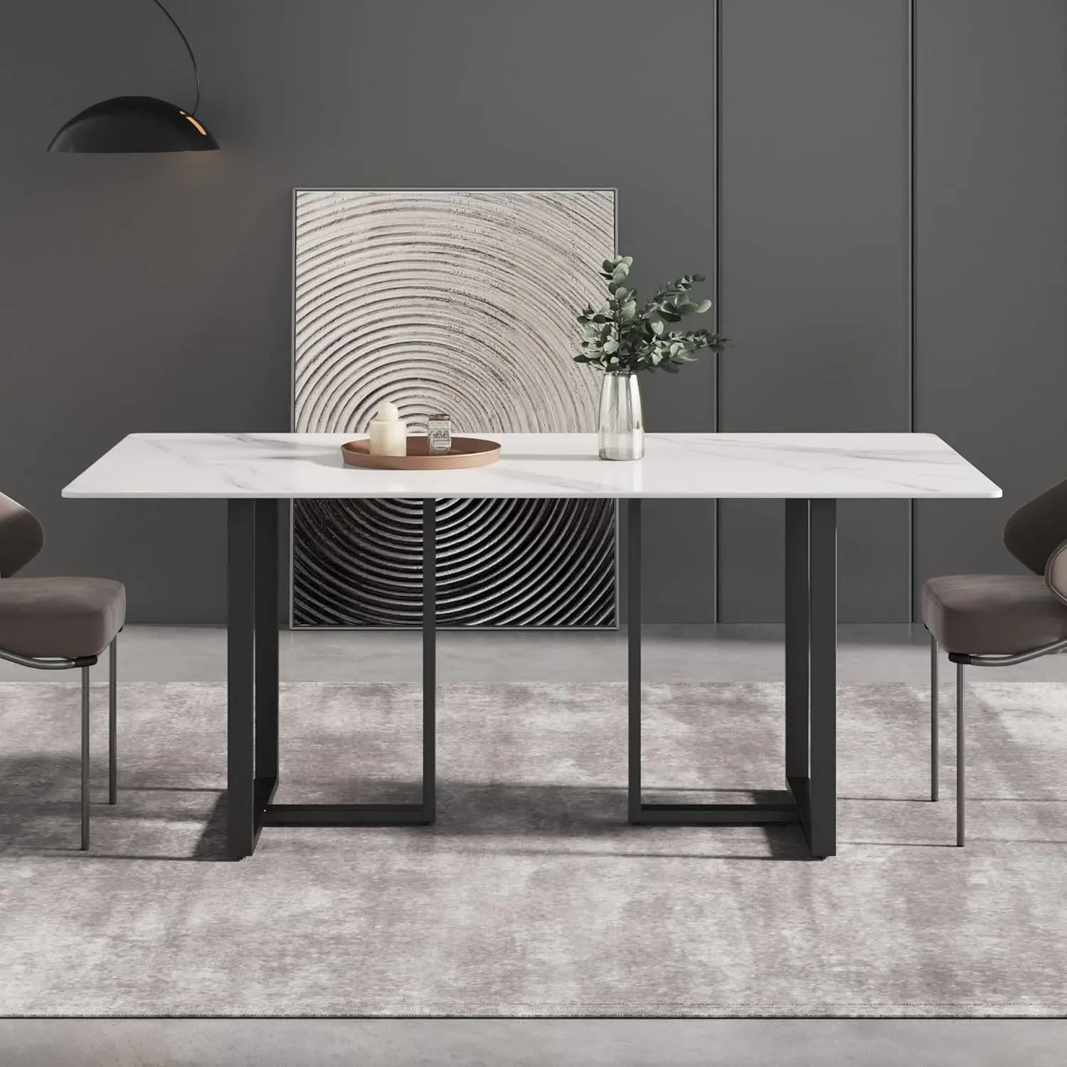 http://70.8%20Modern%20Dining%20Table,%20White%20Sintered%20Stone%20Tabletop%20Dining%20Table%20With%20Solid%20Carbon%20Steel%20Base,%20Rectangular%20Dining%20Room%20Table%20For%206%203
