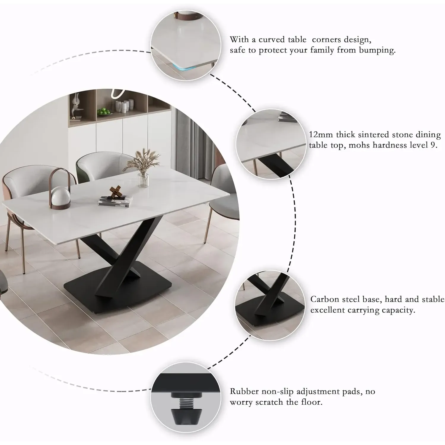 http://70.8%20Modern%20Dining%20Table,%20White%20Sintered%20Stone%20Tabletop%20Dining%20Table%20With%20Solid%20Carbon%20Steel%20Base,%20Rectangular%20Dining%20Room%20Table%20For%206%205
