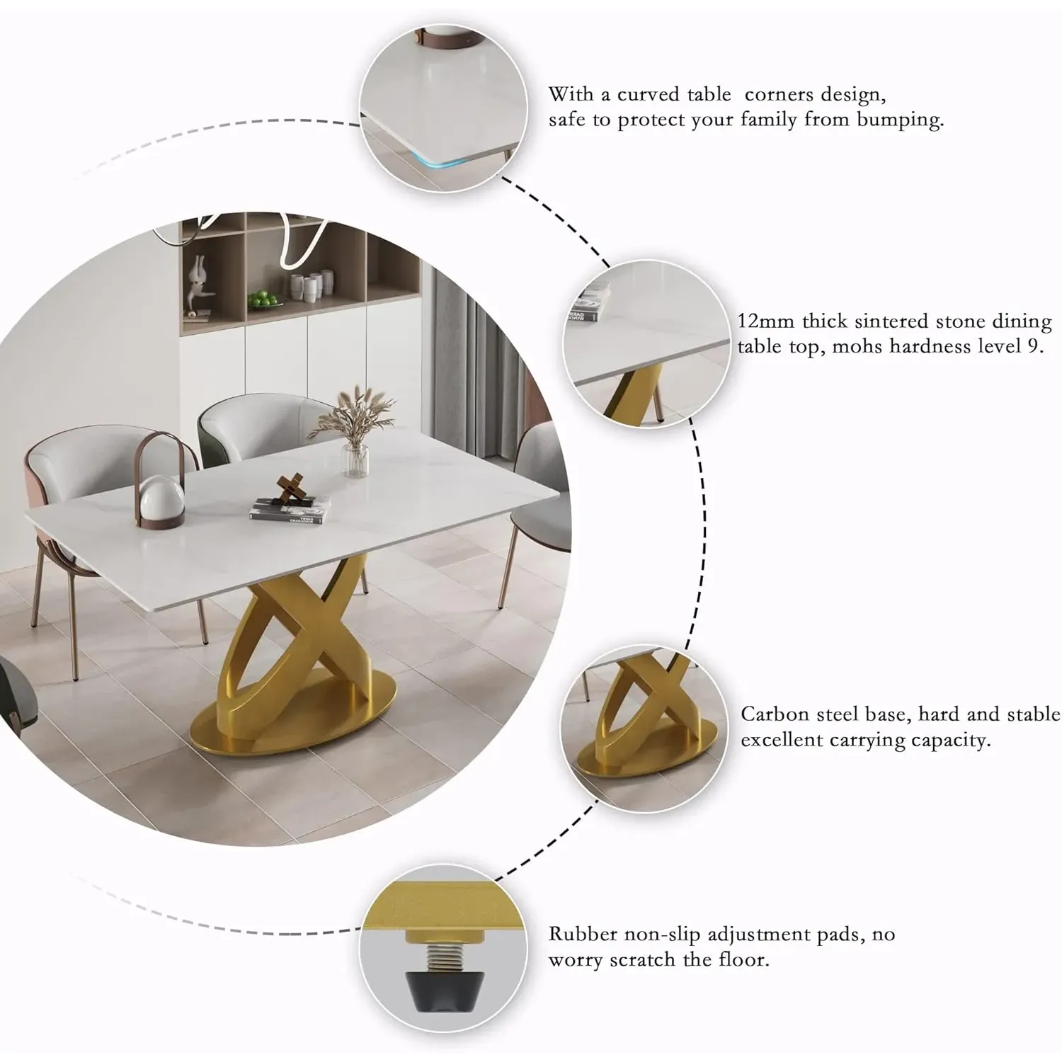 http://70.8%20Modern%20Dining%20Table,%20White%20Sintered%20Stone%20Tabletop%20Dining%20Table%20With%20Solid%20Carbon%20Steel%20Base,%20Rectangular%20Dining%20Room%20Table%20For%206%205