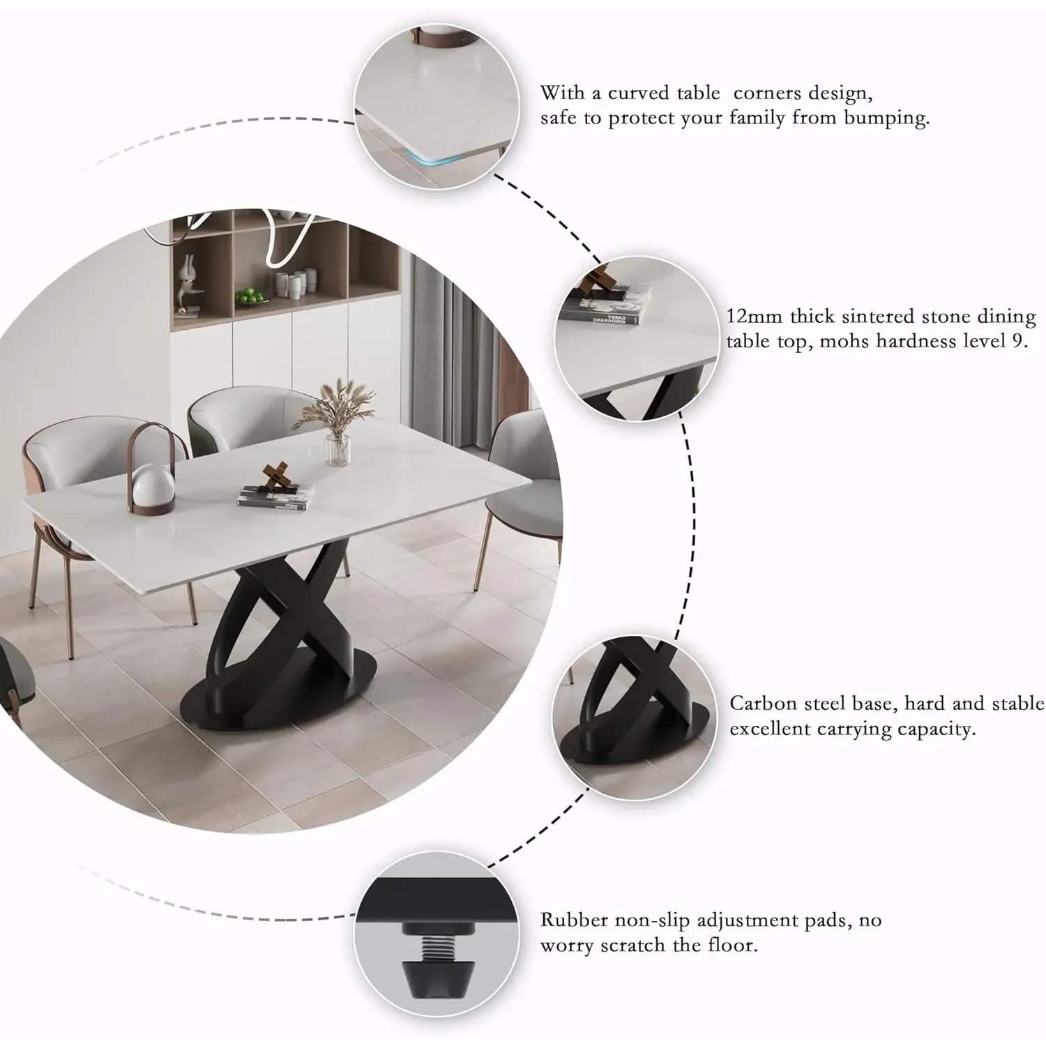 http://70.8%20Modern%20Dining%20Table,%20White%20Sintered%20Stone%20Tabletop%20Dining%20Table%20With%20Solid%20Carbon%20Steel%20Base,%20Rectangular%20Dining%20Room%20Table%20For%206%205