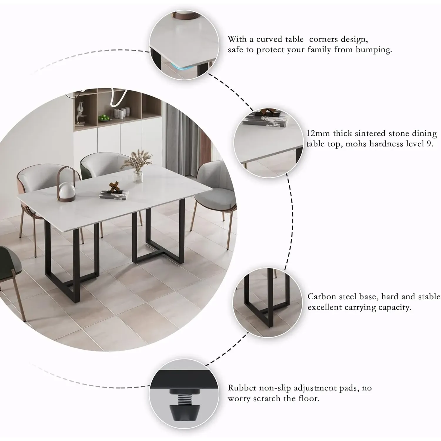 http://70.8%20Modern%20Dining%20Table,%20White%20Sintered%20Stone%20Tabletop%20Dining%20Table%20With%20Solid%20Carbon%20Steel%20Base,%20Rectangular%20Dining%20Room%20Table%20For%206%205