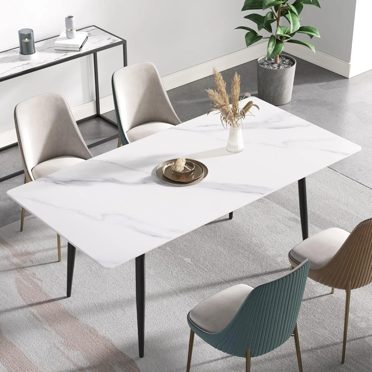 http://70.8%20Modern%20Dining%20Table,%20White%20Sintered%20Stone%20Tabletop%20Dining%20Table%20With%20Solid%20Carbon%20Steel%20Base,%20Rectangular%20Dining%20Room%20Table%20For%206%207