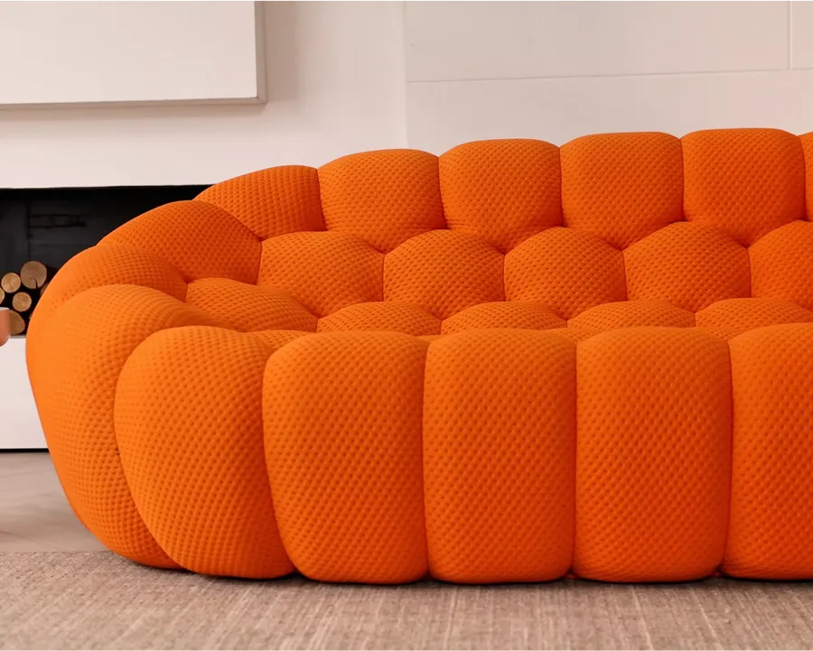Bubble Armless Sofa Child-Friendly Safety Design