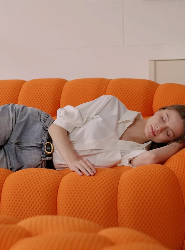 Bubble Armless Sofa Quick Nap Position