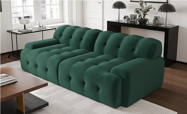 Bubble Modern Armless Sofa loveseat configuration