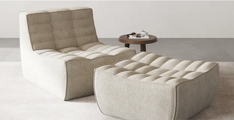Caterpillar Classic Armless Sofa Lounge Chaise Configuration
