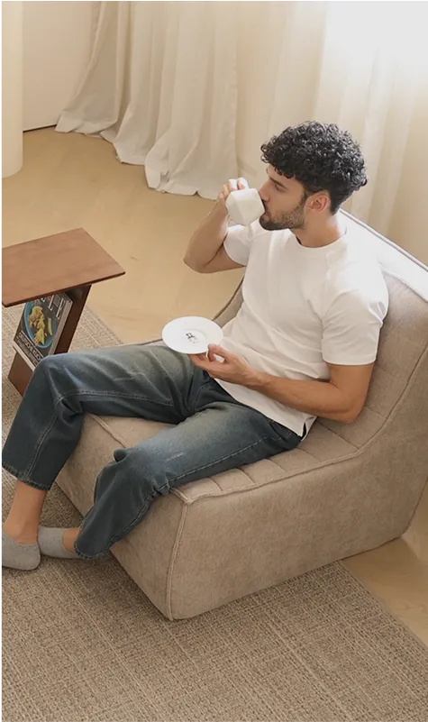 Caterpillar Classic Armless Sofa Tea Time Seating