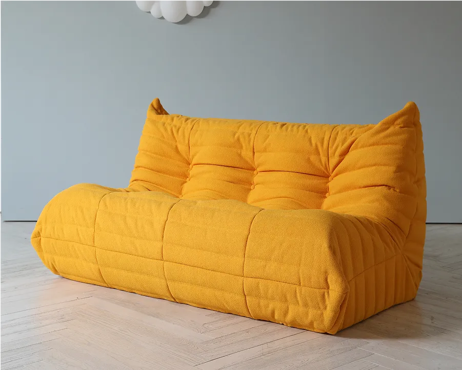 Caterpillar Modern Armless Sofa child-friendly anti-collision design