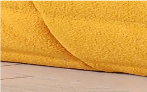 Caterpillar Modern Armless Sofa rounded edges safety feature