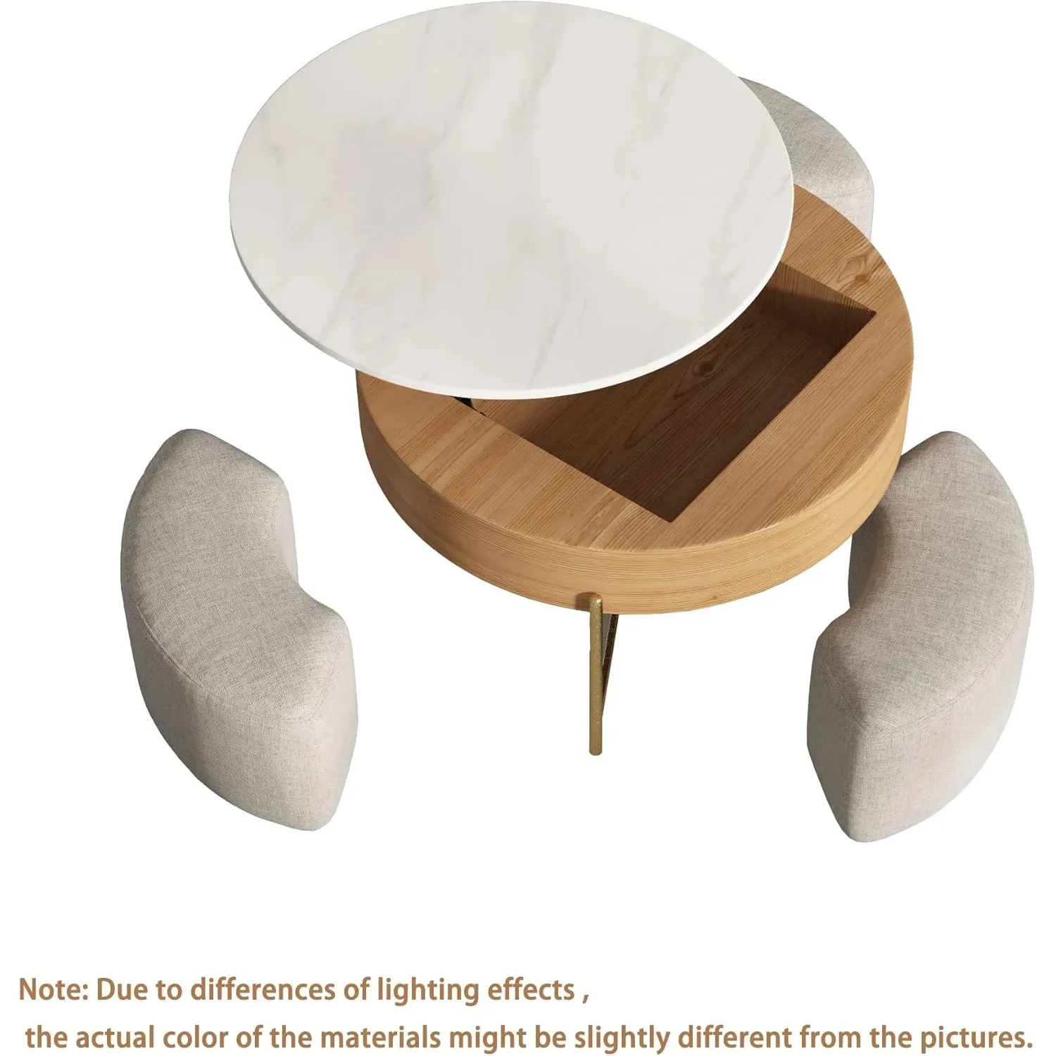http://Lift%20Top%20Round%20Coffee%20Table%20With%20Stools,%20White%20Nesting%20Coffee%20Table%20With%20Hidden%20Storage%20Compartment,%20Marble%20Center%20Tables%20Set%20For%20Living%20Room,%20Reception%20Room,%20Office%205