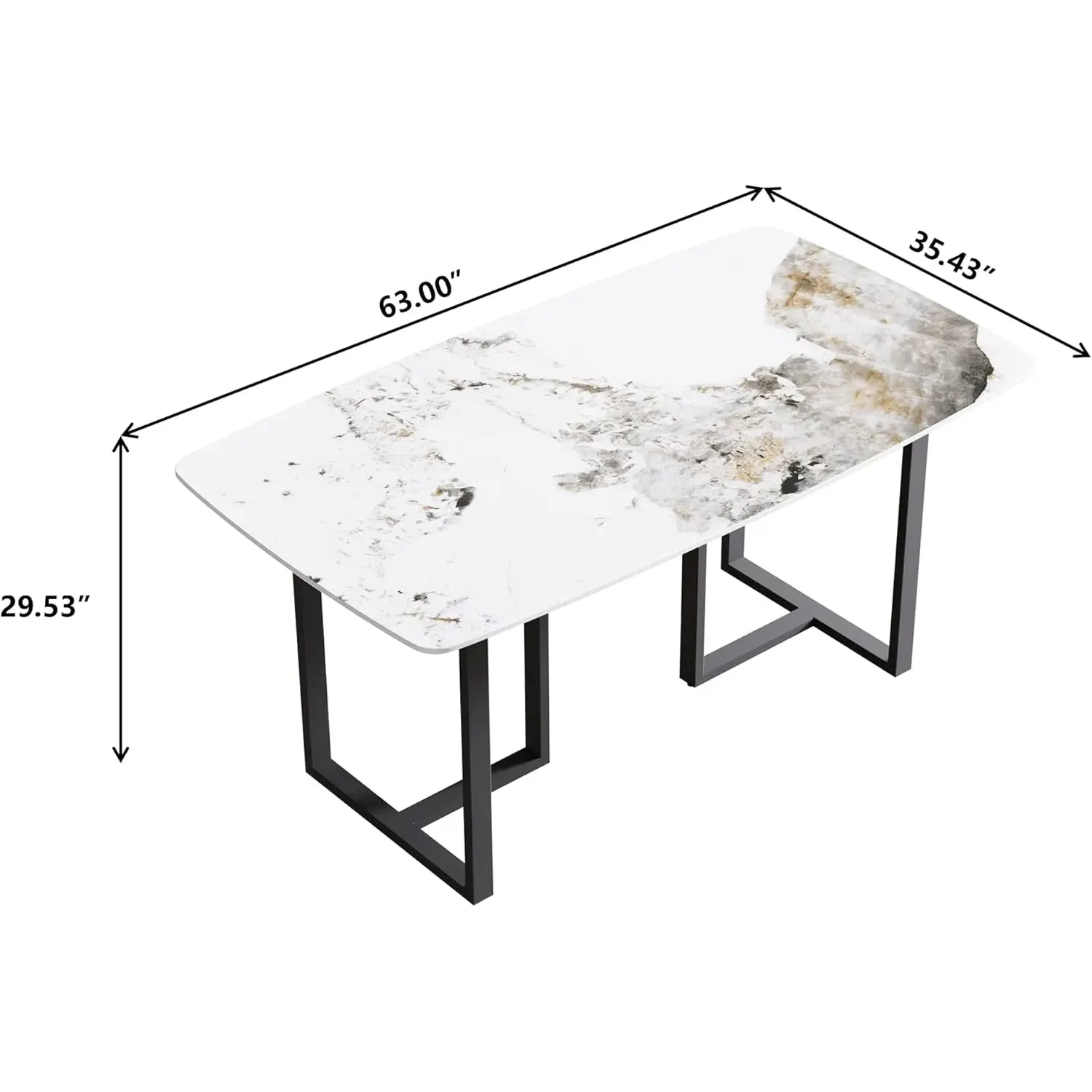 http://Modern%20Dining%20Table,%20Antique%20White%20Sintered%20Stone%20Tabletop%20Dining%20Table%20With%20Black%20Carbon%20Steel%20Table%20Legs,%2063%20Rectangular%20Dining%20Table%20For%204%206%202