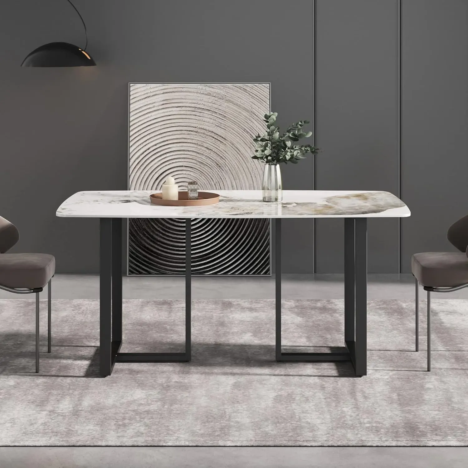 http://Modern%20Dining%20Table,%20Antique%20White%20Sintered%20Stone%20Tabletop%20Dining%20Table%20With%20Black%20Carbon%20Steel%20Table%20Legs,%2063%20Rectangular%20Dining%20Table%20For%204%206%206