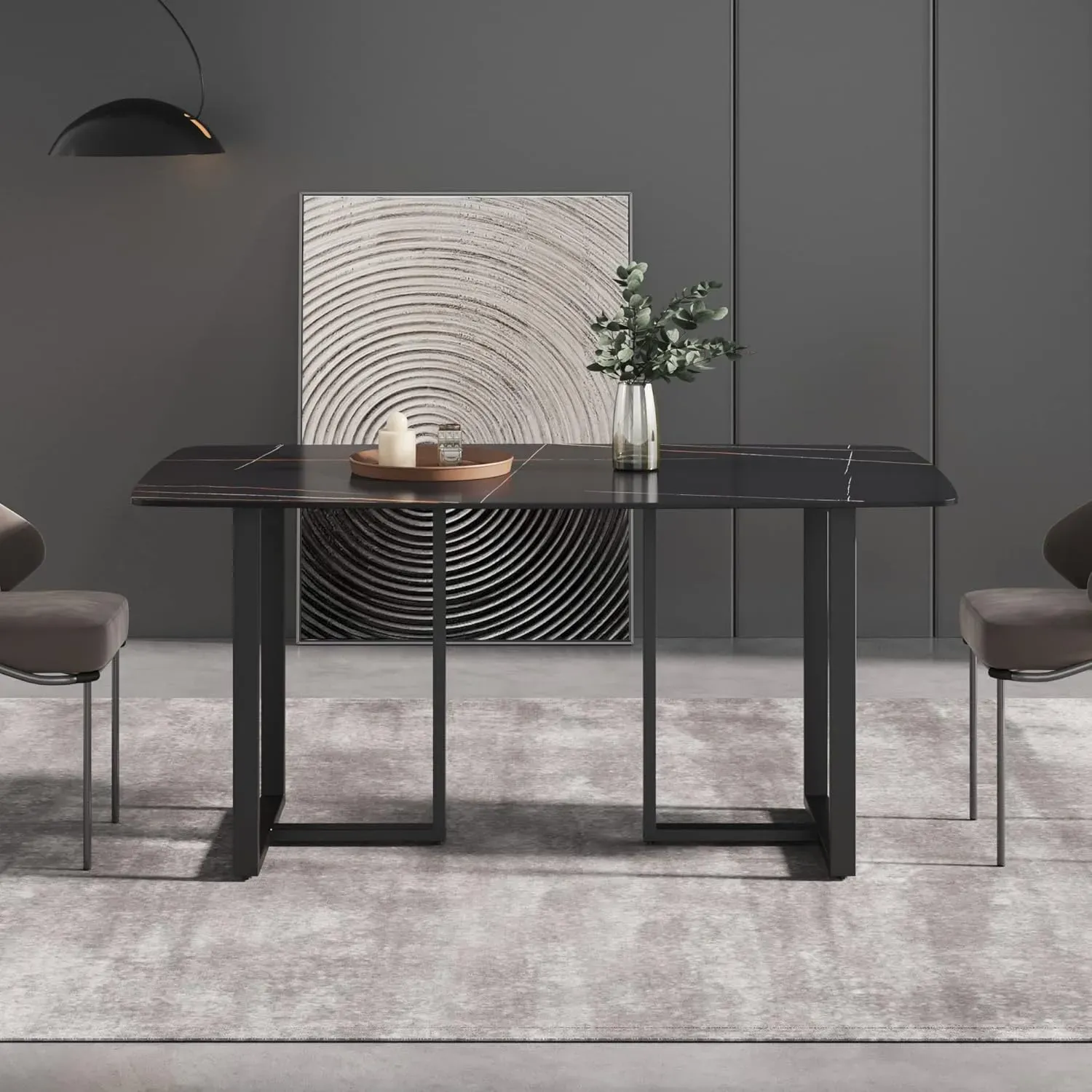 http://Modern%20Dining%20Table,%20Black%20Sintered%20Stone%20Tabletop%20Dining%20Table%20With%20Black%20Carbon%20Steel%20Table%20Legs,%2063%20Rectangular%20Dining%20Table%20For%204%206%203