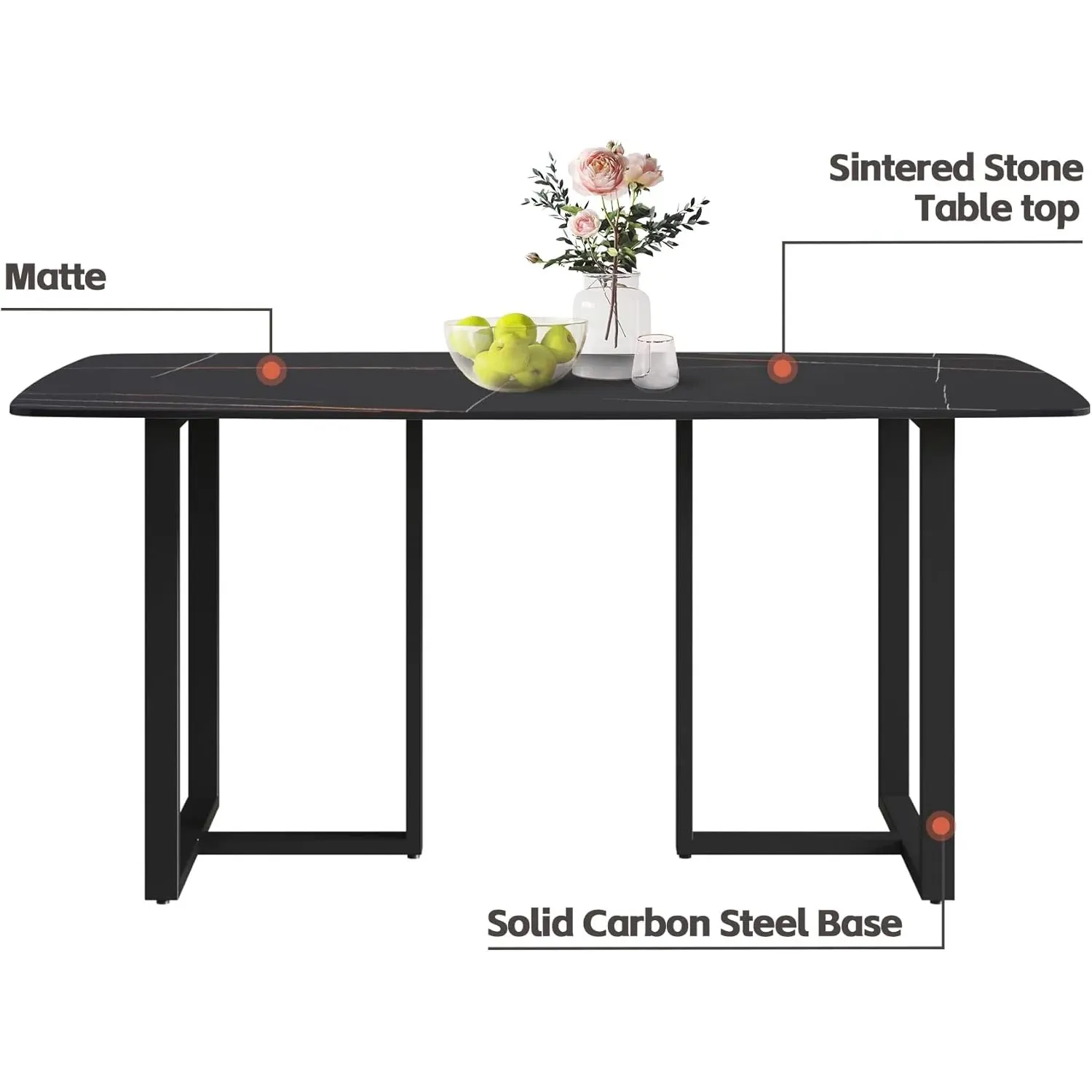 http://Modern%20Dining%20Table,%20Black%20Sintered%20Stone%20Tabletop%20Dining%20Table%20With%20Black%20Carbon%20Steel%20Table%20Legs,%2063%20Rectangular%20Dining%20Table%20For%204%206%205