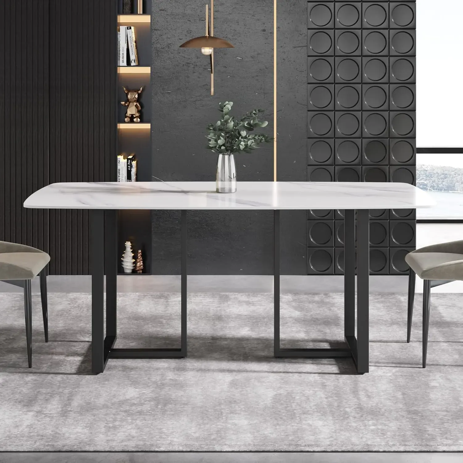 http://Modern%20Dining%20Table,%20White%20Sintered%20Stone%20Tabletop%20Dining%20Table%20With%20Black%20Carbon%20Steel%20Table%20Legs,%2070.8%20Rectangular%20Dining%20Room%20Table%20For%206%208%203