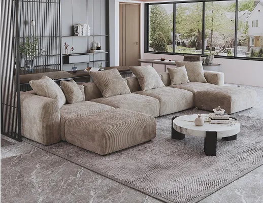 Pixel Modern Modular Sofa Family Gathering Layout