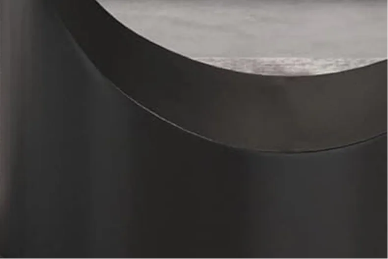 Premium Dining Table with Rounded Corner Tabletop and Solid Carbon Steel Legs