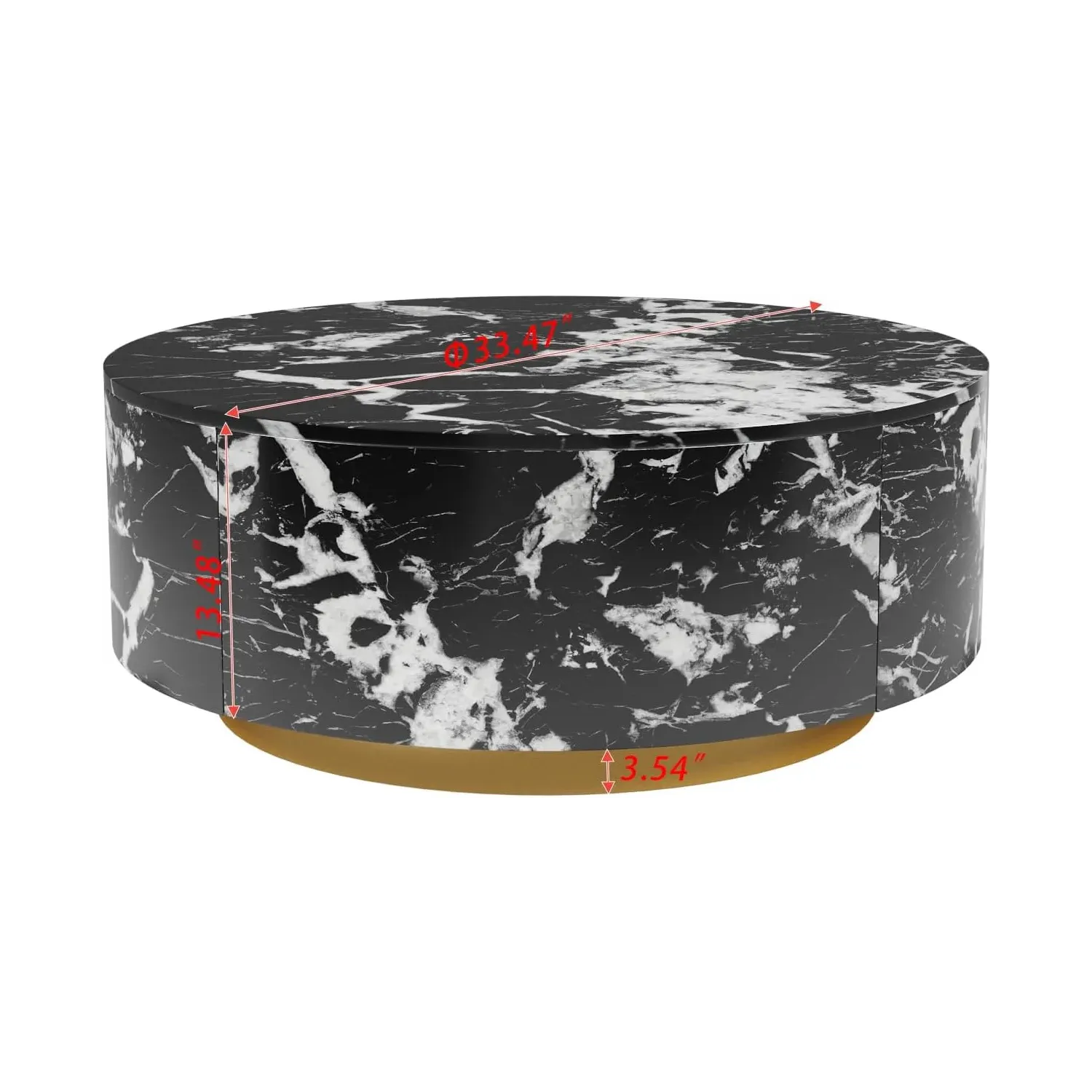 http://Round%20Coffee%20Table%20Faux%20Marble,%2033.4%20Mid%20Century%20Modern%20Coffee%20Table%20With%202%20Drawers,%20Center%20Table%20For%20Living%20Room,%20Office,%20Black%20+%20White%204