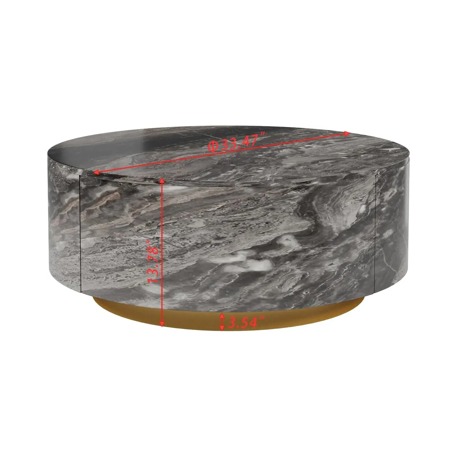 http://Round%20Coffee%20Table%20Faux%20Marble,%2033.4%20Mid%20Century%20Modern%20Coffee%20Table%20With%202%20Drawers,%20Center%20Table%20For%20Living%20Room,%20Office,%20Light%20Gray%202