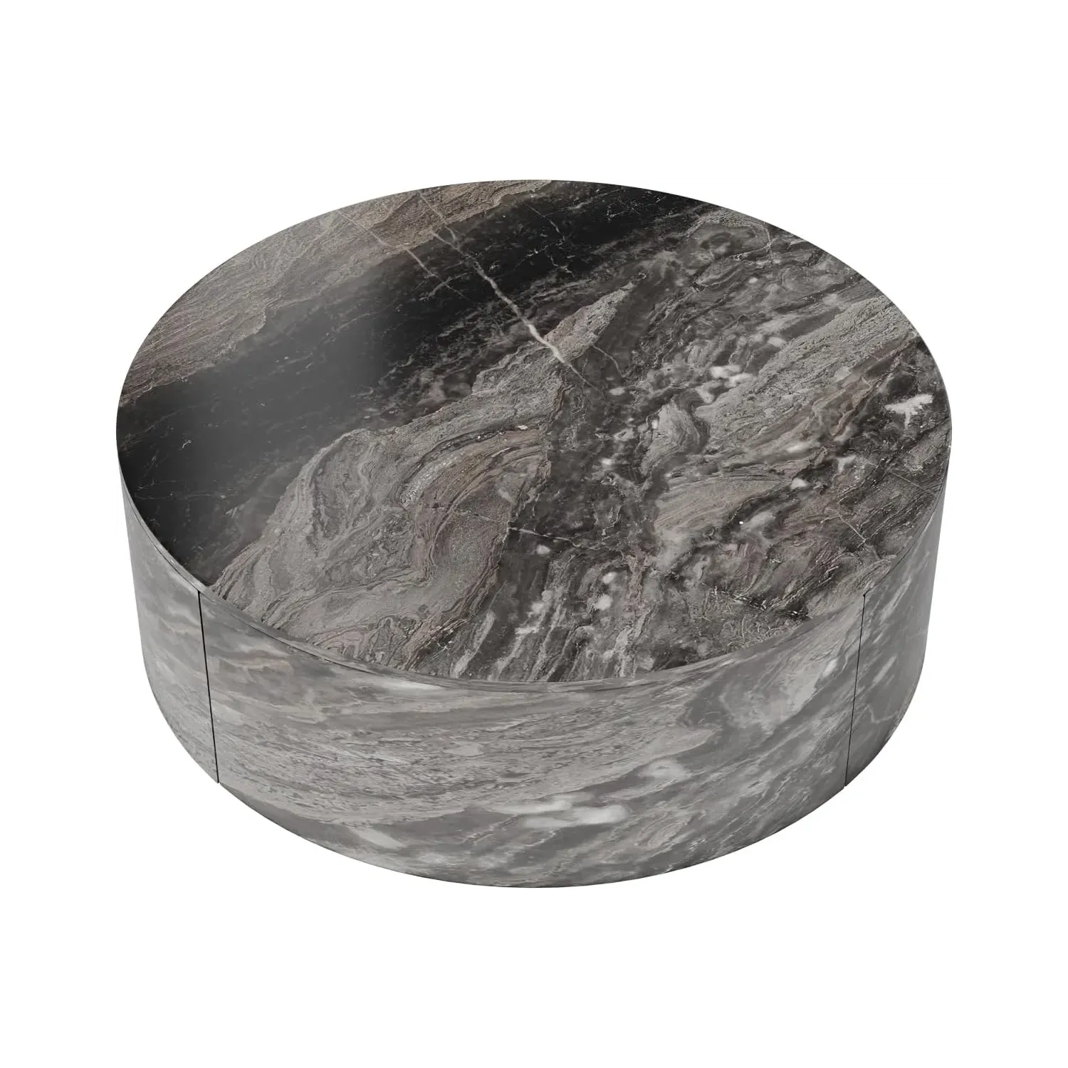 http://Round%20Coffee%20Table%20Faux%20Marble,%2033.4%20Mid%20Century%20Modern%20Coffee%20Table%20With%202%20Drawers,%20Center%20Table%20For%20Living%20Room,%20Office,%20Light%20Gray%207