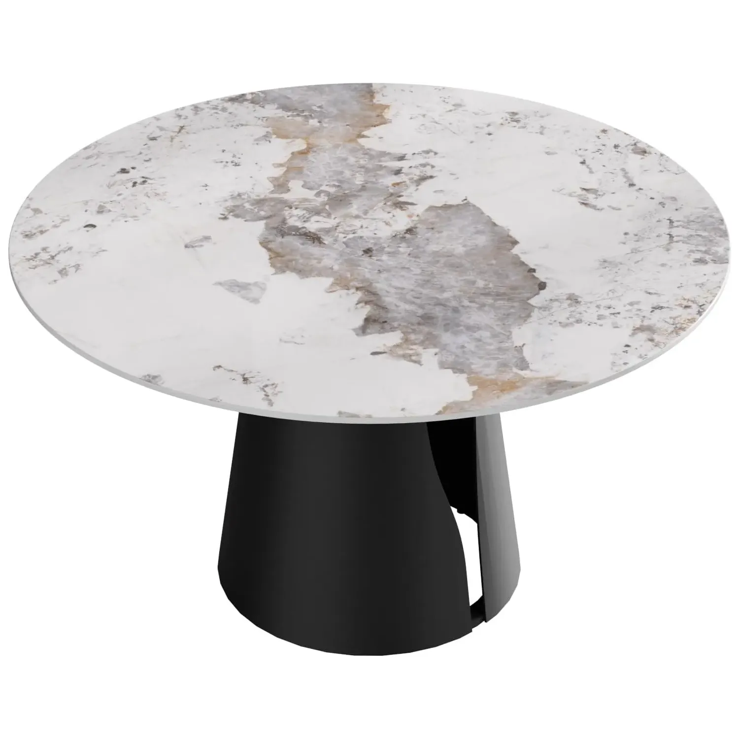 http://Round%20Dining%20Table%20For%204%206,%2053%20Glossy%20Sintered%20Stone%20Table%20Top%20With%20Solid%20Black%20Carbon%20Steel%20Pedestal,%20Antique%20White%20Kitchen%20Table%20For%20Dining%20Room%20Restaurant%20(stone%20Table%20Only)%205