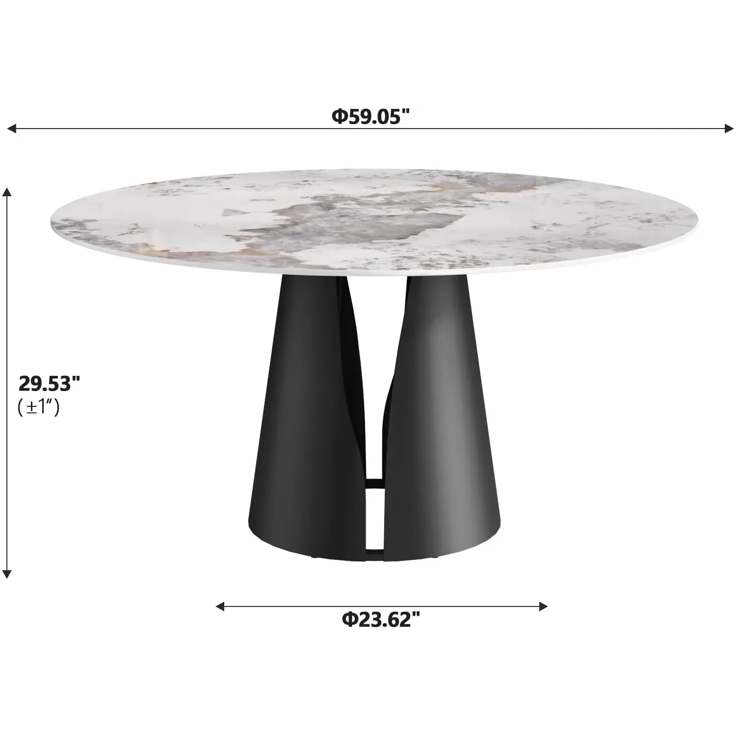 http://Round%20Dining%20Table%20For%206%208,%2059%20Glossy%20Sintered%20Stone%20Table%20Top%20With%20Solid%20Black%20Carbon%20Steel%20Pedestal,%20Antique%20White%20Kitchen%20Table%20For%20Dining%20Room%20Restaurant%20(stone%20Table%20Only)%202