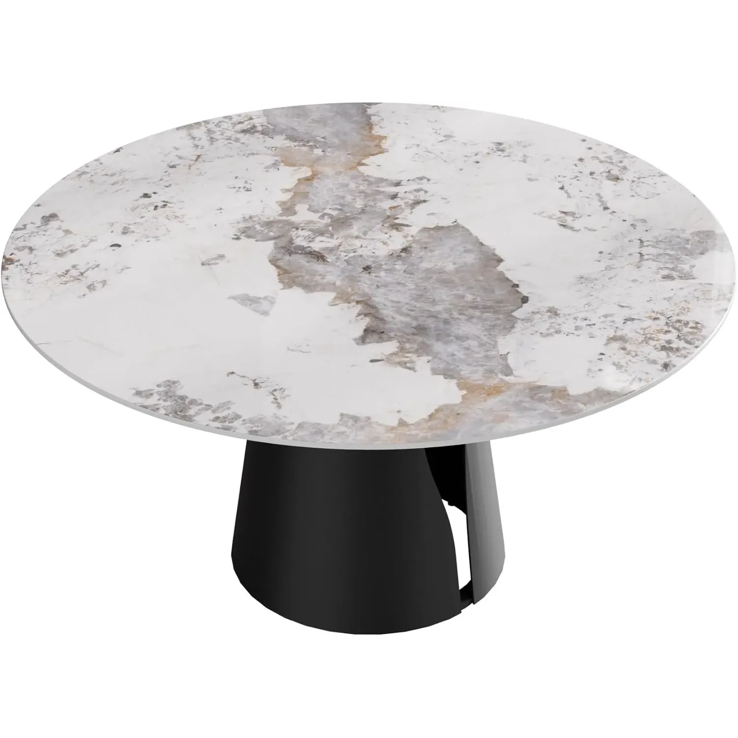 http://Round%20Dining%20Table%20For%206%208,%2059%20Glossy%20Sintered%20Stone%20Table%20Top%20With%20Solid%20Black%20Carbon%20Steel%20Pedestal,%20Antique%20White%20Kitchen%20Table%20For%20Dining%20Room%20Restaurant%20(stone%20Table%20Only)%205