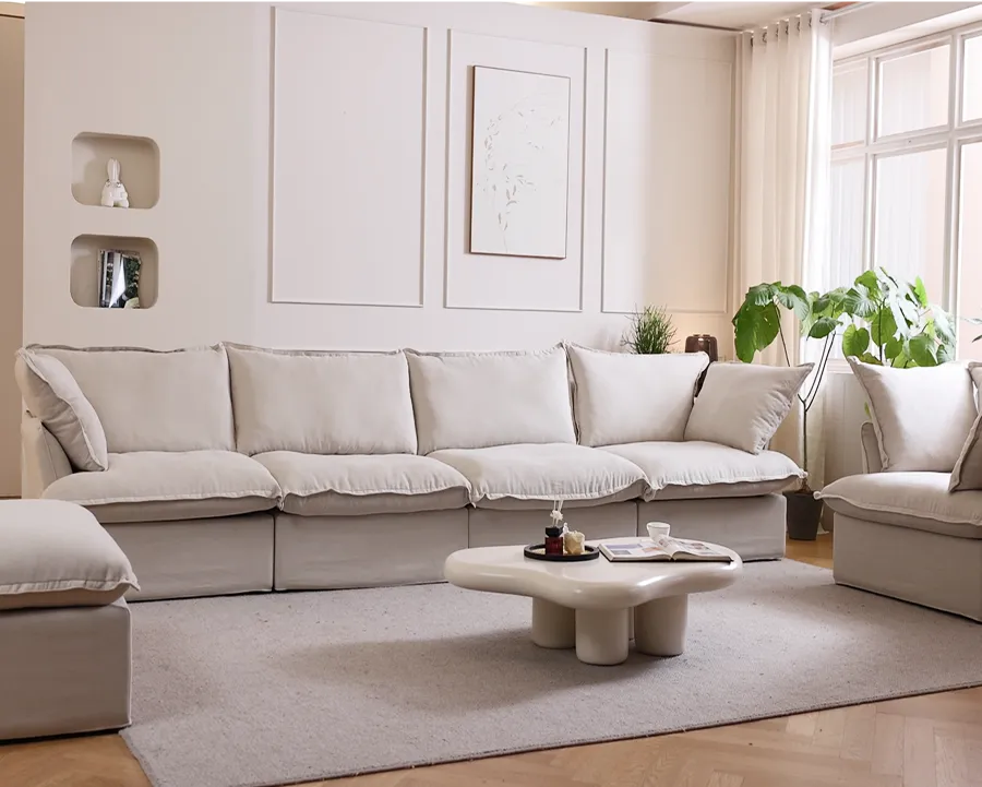 Sky Classic Linen Cloud Sofa