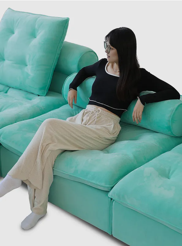 Sky Cloud Adjustable Sofa resting arms position