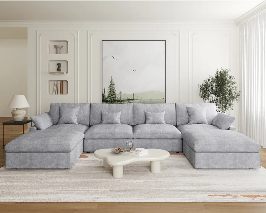 Sky Cloud Slope Sectional Sofa Main Product Image