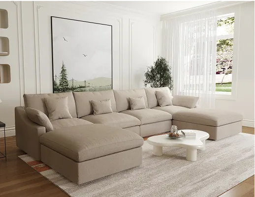 Sky Cloud Slope Sectional Sofa Family Gathering Configuration