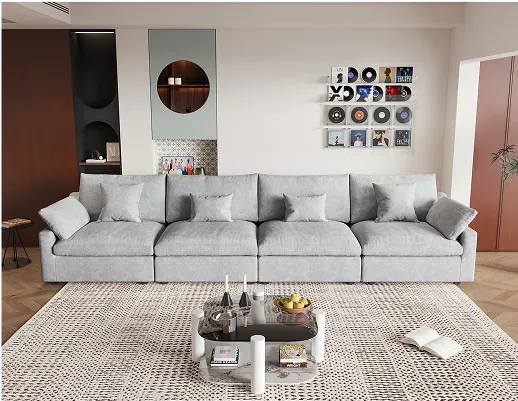 Sky Cloud Slope Sectional Sofa Home Theater Configuration