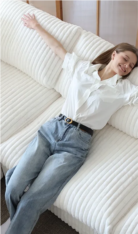 Sky Cloud Slope Sectional Sofa relaxed lounging position