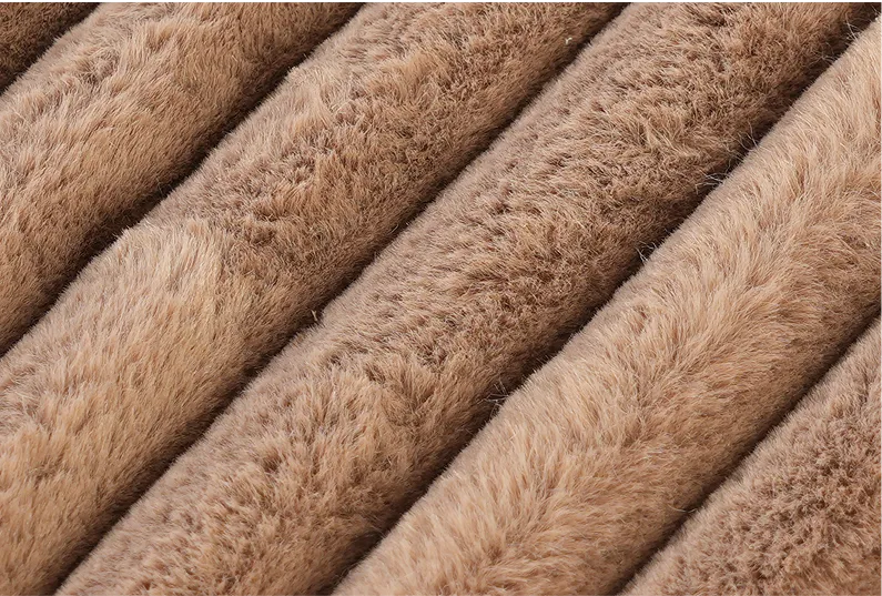 Sky Cloud Slope Sectional Sofa faux rabbit fur fabric detail
