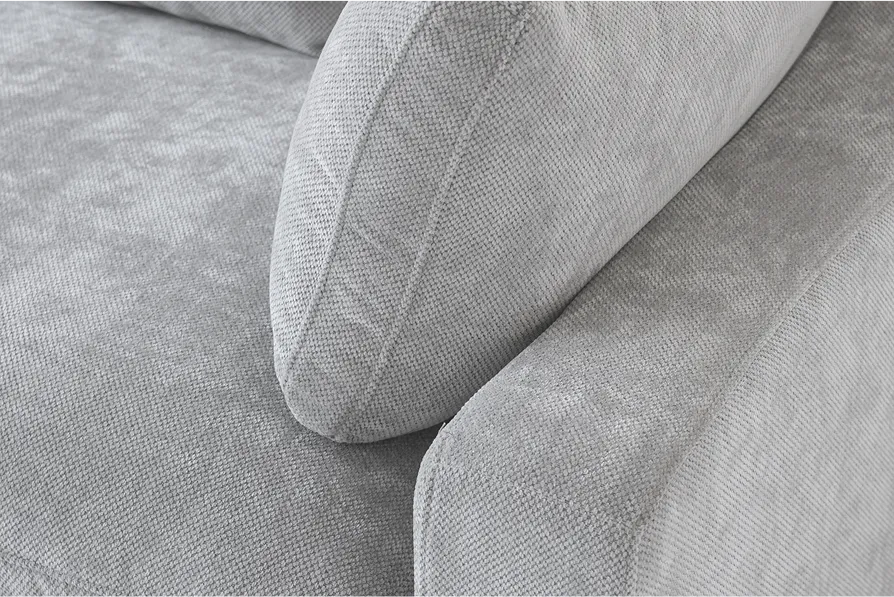 Sky Cloud Slope Sectional Sofa Slope Armrest Design Feature