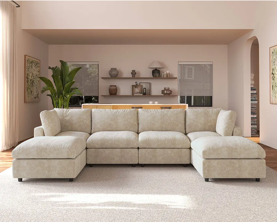 The Sky Modular Track Arm Sectional Cloud Sofa