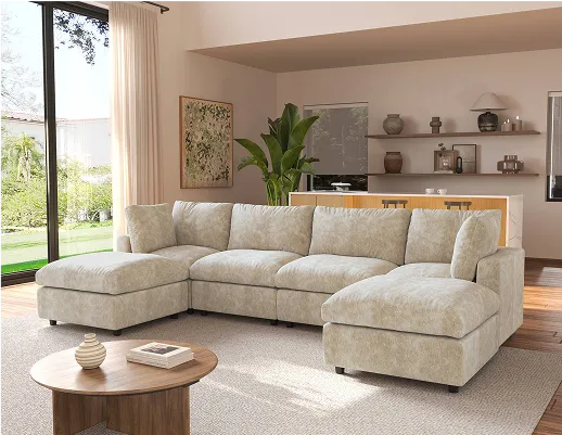 Sky Modular Sofa in family gathering configuration