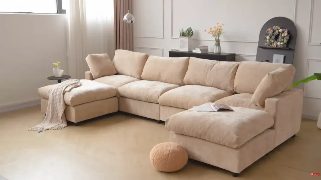 The Sky Modular Track Arm Sectional Cloud Sofa Video Preview