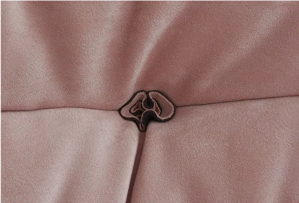 Urban Loveseat Sofa rose button-tufted design detail