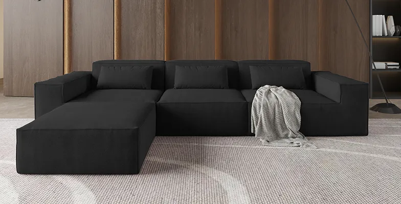 Urban Plus Sectional Sofa lounge chaise configuration