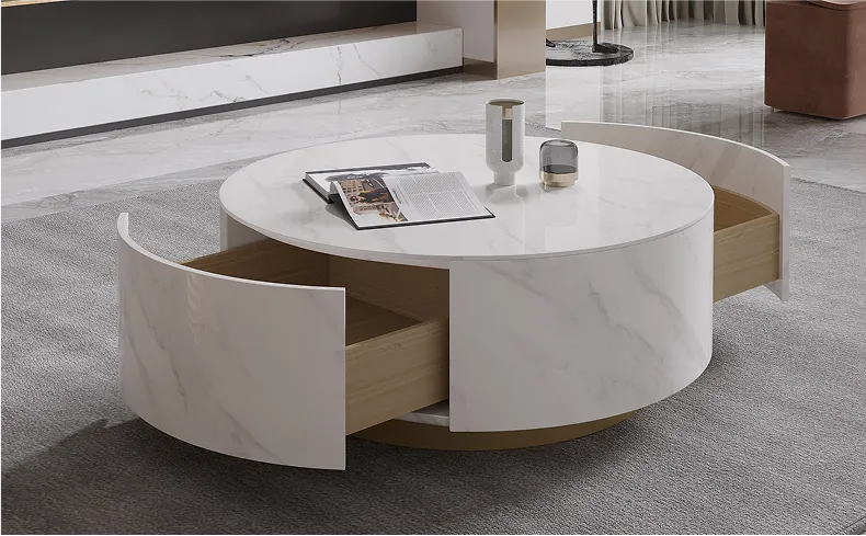 Scandinavian Style Living Space with Terra Lunar Coffee Table Enhancing Blonde Wood Tone Furniture