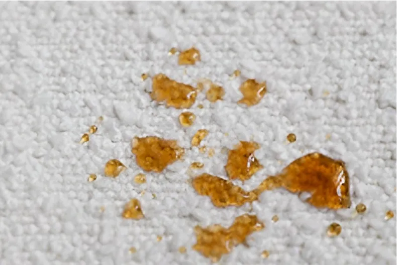 Water-resistant lotus-effect fabric repelling liquid spills