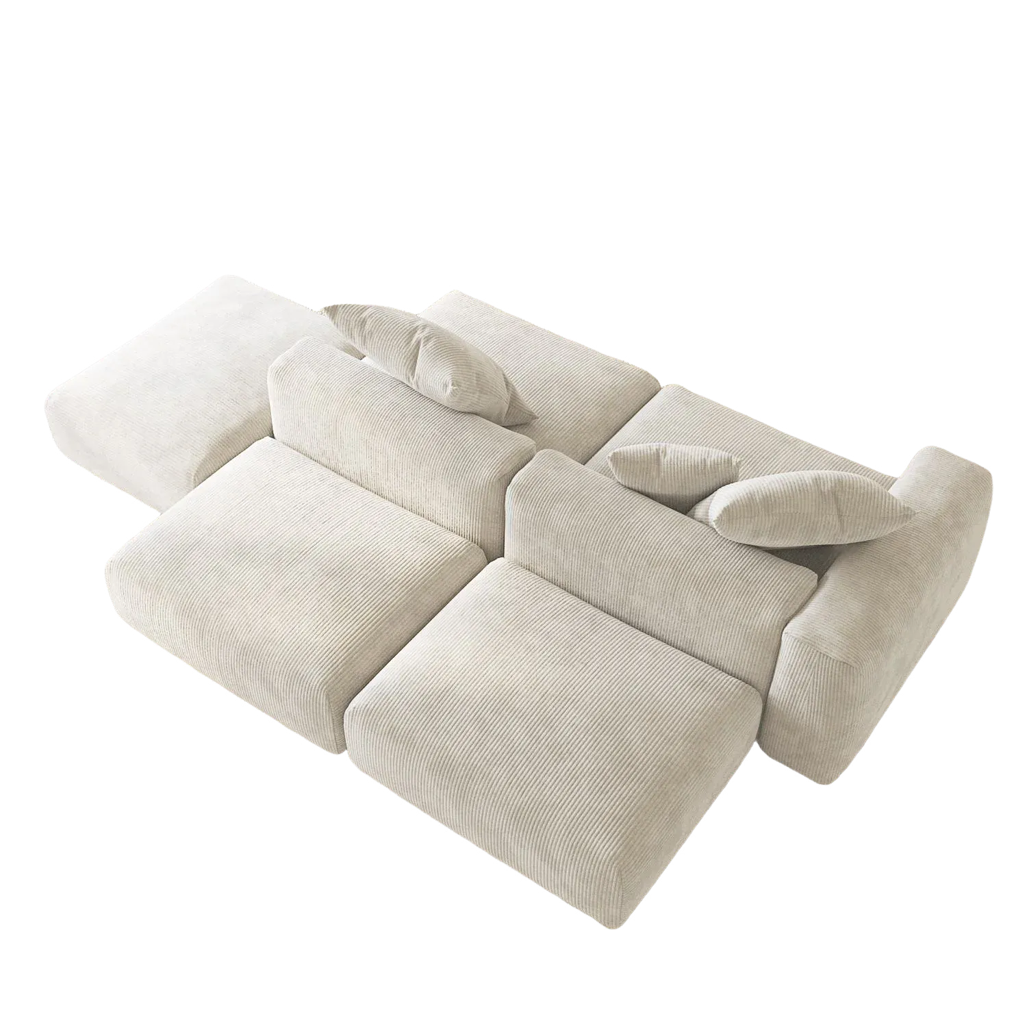 Comfort Corduroy Sectionals